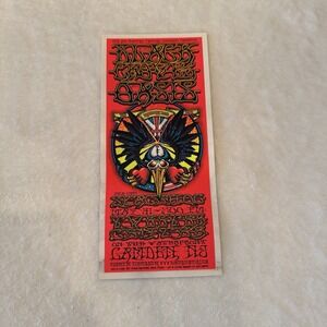 2001 Black Crowes Oasis Blacklight Handbill Mini Poster Jeff Wood Griffin Camden